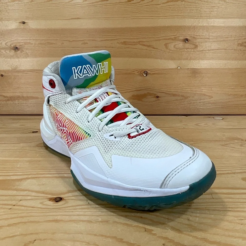 New Balance KAWHI Leonard Seismic Moment Shoes # BBKLSSB1 Men's 8 White Red Blue